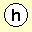 circle with a h