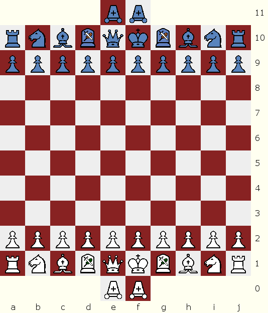 Stealth Ninja Chess Start position